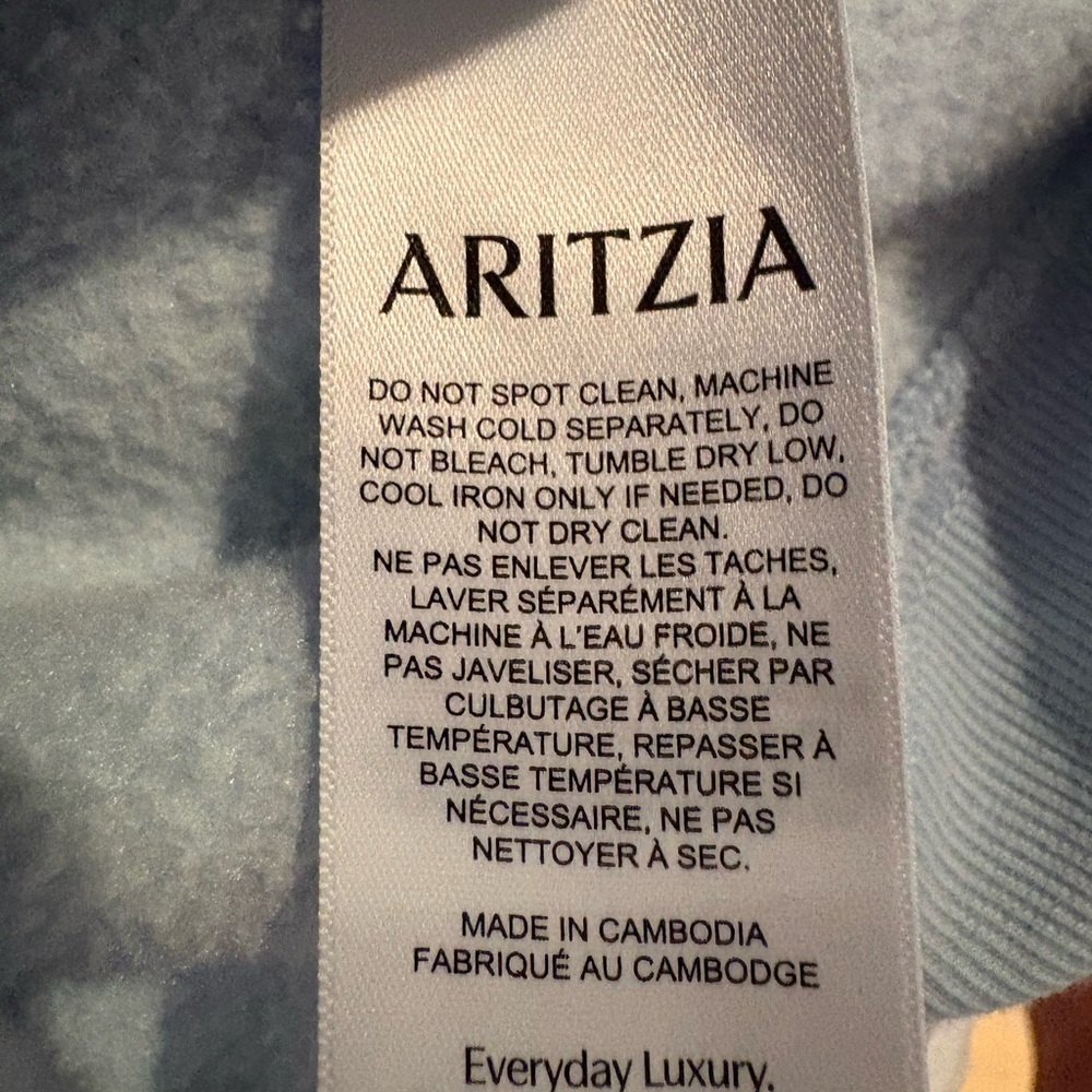 Aritzia Sky Blue Hoodie - Picture 8 of 9